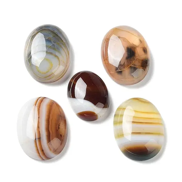 Natural Striped Agate/Banded Agate Cabochons