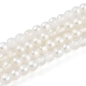 Baking Painted Transparent Glass Beads Strands