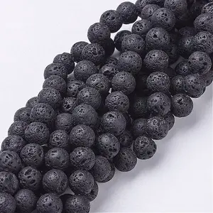 Natural Lava Rock Beads Strands
