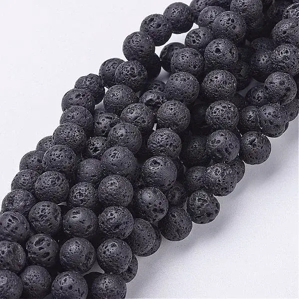Natural Lava Rock Beads Strands