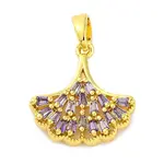 Frech Style Brass Micro Pave Cubic Zirconia Pendants