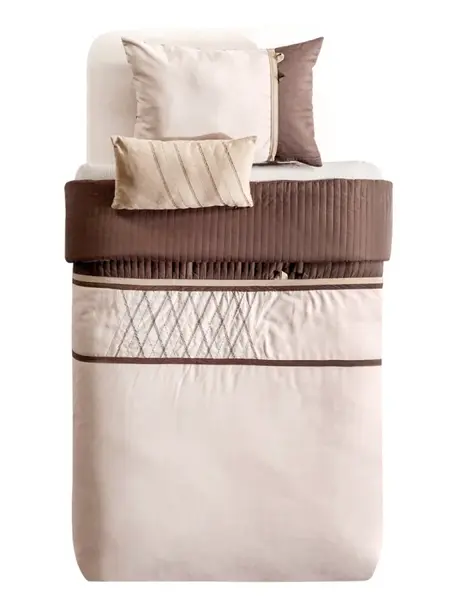 Přehoz na postel espresso - béžová