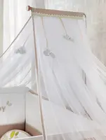 Nebesa nad postýlku ellie - bílá/světle hnědá