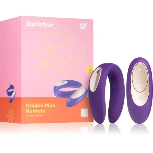 Satisfyer Double Plus Remote párový vibrátor 9 cm