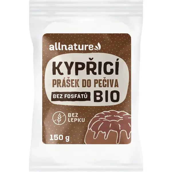 Allnature Kypriaci prášok do pečiva BIO kypriaci prášok v BIO kvalite 150 g