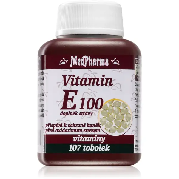 MedPharma Vitamin E 100 tobolky s vitamínom E 107 cps