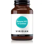 Viridian Nutrition Betaine HCL & Gentian podpora zažívání 90 cps