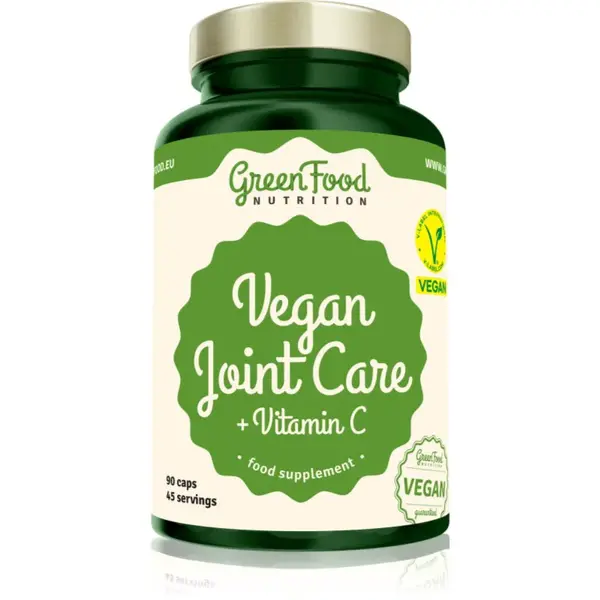 GreenFood Nutrition Vegan Joint Care + Vitamin C kapsle pro výživu kloubů a chrupavek 90 cps
