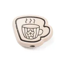 Spray Painted Alloy Beads