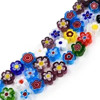 Handmade Millefiori Glass Bead Strands
