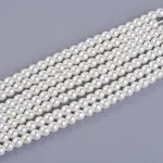 Eco-Friendly Dyed Glass Pearl Bead Strands