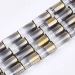 Half Electroplate Glass Beads Strands
