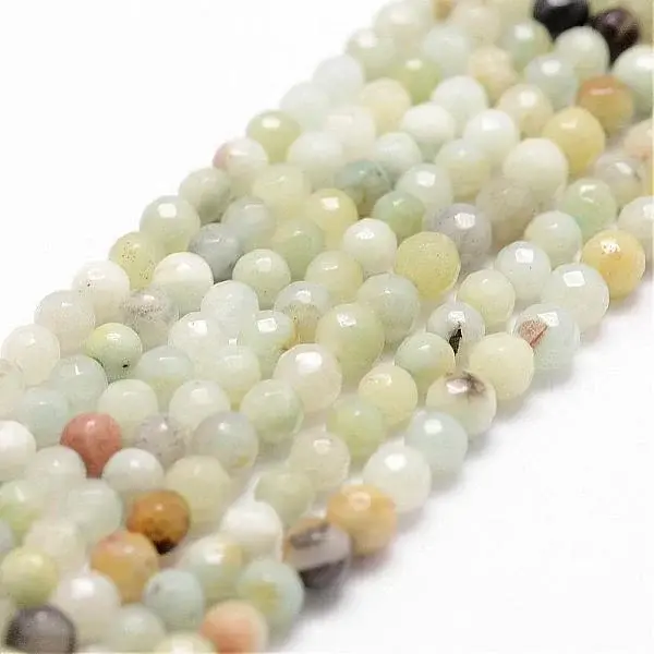 Natural Flower Amazonite Beads Strands