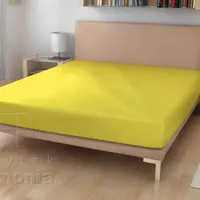 55-jersey prostěradlo - žluté - 60 x 120 cm