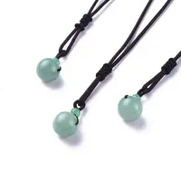 Natural Green Aventurine Pendant Necklaces