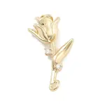 Brass Pave Clear Cubic Zirconia Pendants