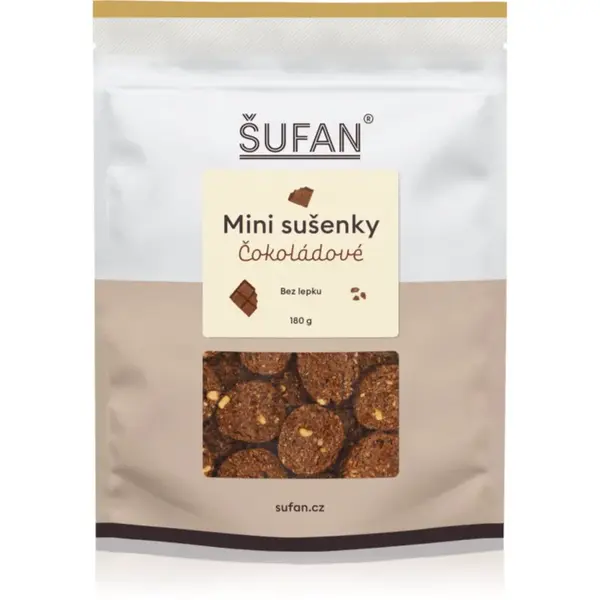 Šufan Mini sušenky Čokoládové sušenky bez lepku 180 g