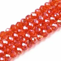 Electroplate Glass Beads Strands