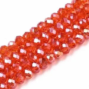 Electroplate Glass Beads Strands