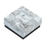 Flower Print Cardboard Paper Jewelry Storage Boxes