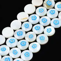Natural Freshwater Shell Enamel Beads