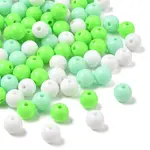 100pcs 3 Colors Opaque Acrylic Beads