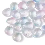 Two Tone Transparent Spray Painted Glass Beads
