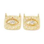 Rack Plating Brass Cubic Zirconia Pendants