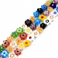 Handmade Millefiori Glass Bead Strands