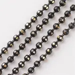 Brass Faceted Ball Chains