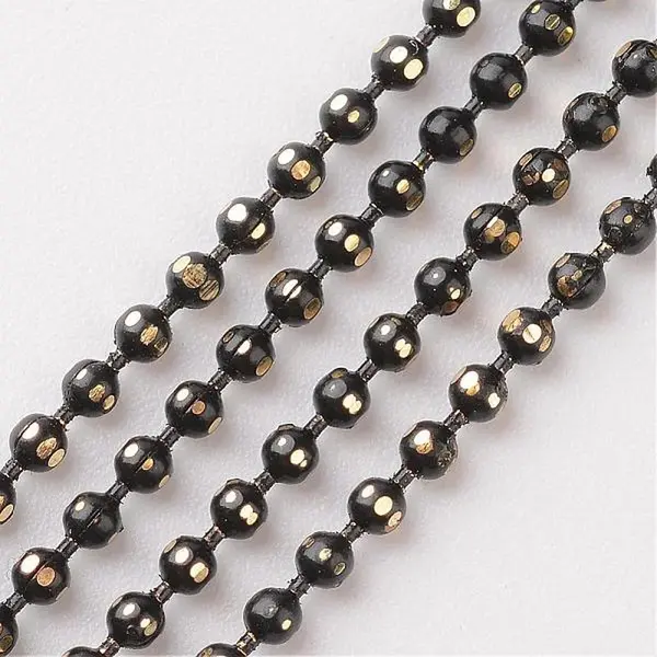 Brass Faceted Ball Chains