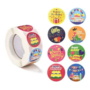 Birthday Themed Pattern Self-Adhesive Stickers