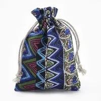 Polycotton(Polyester Cotton) Packing Pouches Drawstring Bags