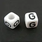 Letter Acrylic European Large Hole Beads