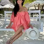 Coral dress By o la la axp0747. R37