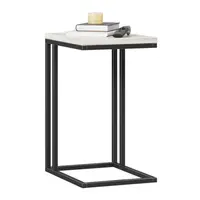 Odkládací stolek robin - dub craft bílý/černá