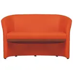 Dvojkřeslo, ekokůže oranžová, cuba