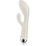 Satisfyer Spinning Rabbit 1 Rotating Shaft vibrátor so stimulátorom klitorisu rotačné Beige 20 cm