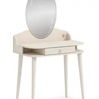 Toaletný stolík so zrkadlom a osvetlením beauty - béžová