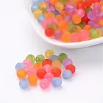 Transparent Frosted Acrylic Beads