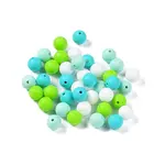 Round Food Grade Eco-Friendly Silicone Focal Beads