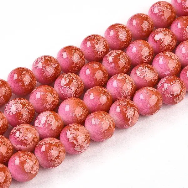 Baking Painted Glass Beads Strands