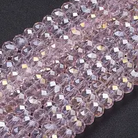 Electroplate Glass Beads Strands