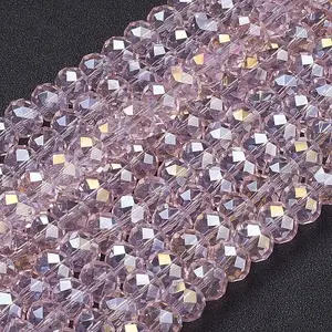 Electroplate Glass Beads Strands