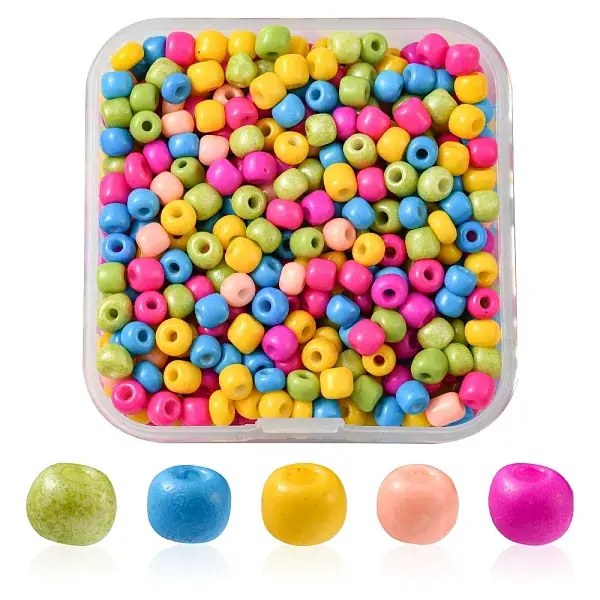 55G 6/0 Baking Paint Glass Seed Beads