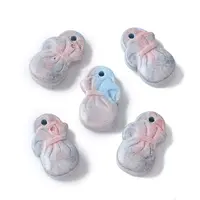 Natural Rainbow Alashan Agate Pendants