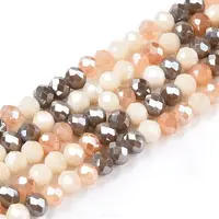 Electroplate Glass Beads Strands