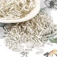 Glass Twist Bugle Beads