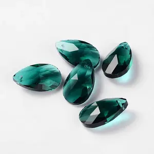 Faceted Teardrop Glass Pendants