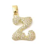 Brass Micro Pave Cubic Zirconia Pendants
